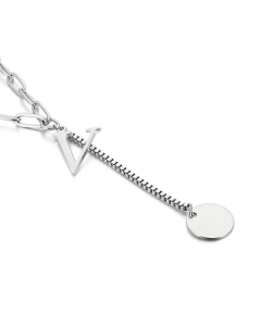 Fine Quality Fashion 26 Letters Titanium Steel Necklace Wholesale Jewelry 