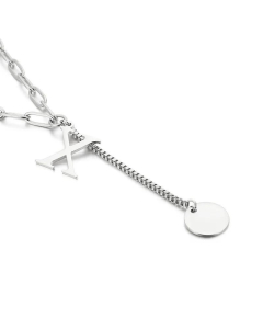 Fine Quality Fashion 26 Letters Titanium Steel Necklace Wholesale Jewelry 
