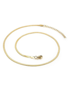 Creative Geometric Chain Titanium Steel Snake Bone Necklace Wholesale