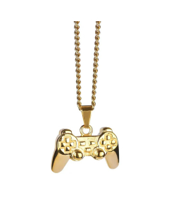 Wholesale Fashion Retro Game Console Handle-Shaped Titanium Steel Necklace 