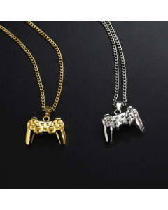 Wholesale Fashion Retro Game Console Handle-Shaped Titanium Steel Necklace 