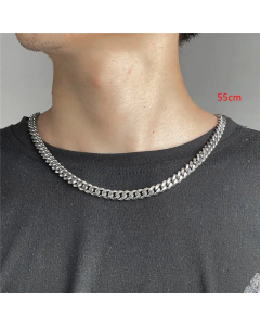Simple Fashion Curb Chain Stainless Steel Thick Chain Necklace Wholesale