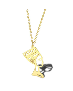 Simple Creative Hollow Egyptian Pharaoh Stainless Steel Necklace Wholesale