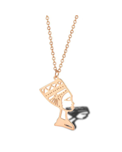 Simple Creative Hollow Egyptian Pharaoh Stainless Steel Necklace Wholesale