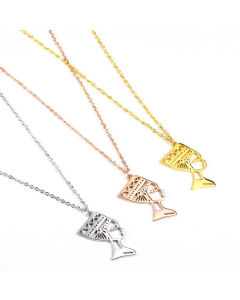Simple Creative Hollow Egyptian Pharaoh Stainless Steel Necklace Wholesale