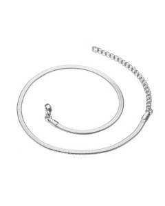 18K Minimalist Choker Fashion Simple Titanium Steel Snake Bone Chain Wholesale