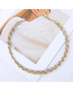 Wholesale Jewelry Thick Chain Stainless Steel Paperclip Chain Necklace