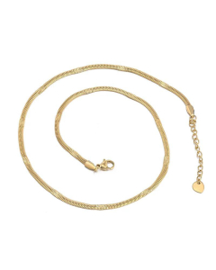 Jewelry Simple Stainless Steel Snake Bone Chain Necklace Wholesale 