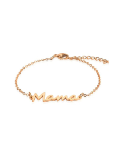 Wholesale MaMa Letter Titanium Steel Necklace Ring Bracelet Earrings Sets Jewelry -Rose Gold Color-01