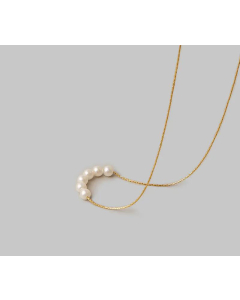 Jewelry Simple Pearl Titanium Steel Necklace Wholesale