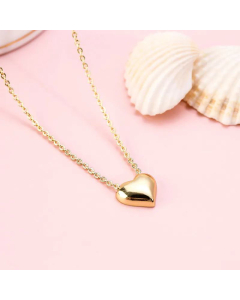 Wholesale Exquisite Heart Non-Fading Stainless Steel Necklace