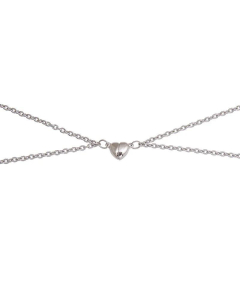 Alloy Love Magnet Suction Pendant Stainless Steel Couple Necklace Ornaments Wholesale
