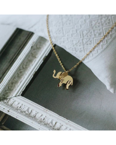 Baby Elephant Pendant Titanium Steel Necklace Wholesale Jewelry