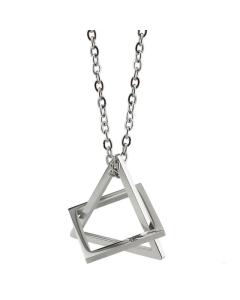Geometric Three-Dimensional Titanium Steel Necklace Wholesale
