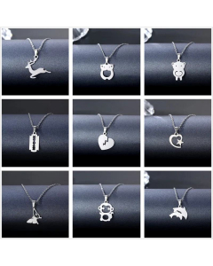 New Short Necklace Trendy Women's Titanium Steel Necklace Internet Hot Clavicle Chain Pendant 
