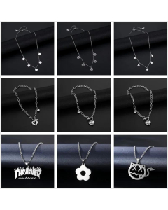 Fashion Geometric Stainless Steel Necklace Wholesale Jewelry