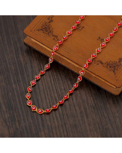 Eyes Color Stitching Stainless Steel Necklace Wholesale Jewelry