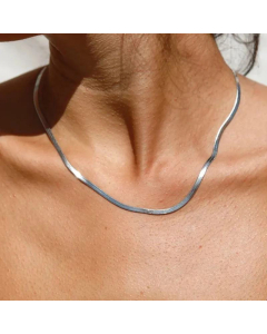 Fine Jewelry Supplier Snake Bone Chain Stainless Steel Necklace Wholesale