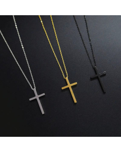 Cross Pendant Titanium Steel Necklace Wholesale Jewelry
