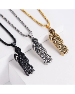 Wholesale Retro Jesus Death Stainless Steel Pendant 