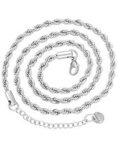 Simple Titanium Steel Twist Rope Chain Necklace Wholesale Jewelry