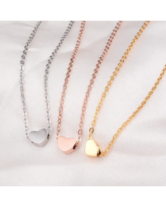 Heart Shape Titanium Steel Necklace Wholesale Jewelry