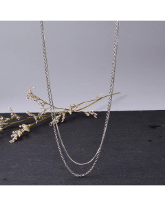 Double Layers Stackable Necklace Snake Bone Chain Wholesale Jewelry 