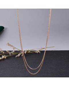 Double Layers Stackable Necklace Snake Bone Chain Wholesale Jewelry 