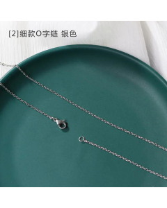 Titanium Steel Simple Twist Chain Snake Bone Necklace-01