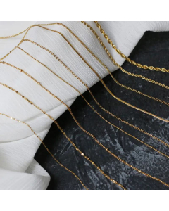 Titanium Steel Simple Twist Chain Snake Bone Necklace