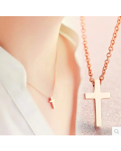 Fine Jewelry Cross Pendant Titanium Steel Necklace Wholesale