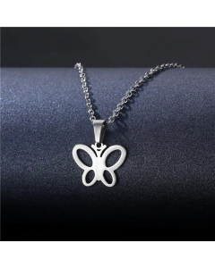 Wholesale Jewelry Geometric Stainless Steel Heart Animal Necklace