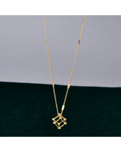 Geometric Rubik's Cube Pendant Titanium Steel Necklace Wholesale Jewelry