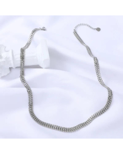 Wholesale Jewelry Simple Double Layer Necklace Stainless Steel 