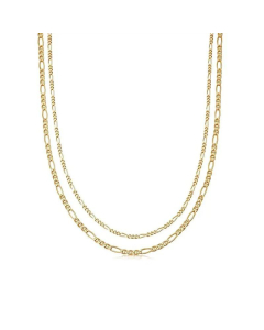 18K Gold-Plated Simple Double-Layer Stainless Steel Necklace