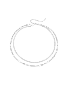 Simple Double Layered Necklace Wholesale Jewelry Colorza