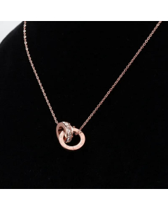 Wholesale Jewelry Colorza Fashion Roman Numerals Titanium Steel Necklace