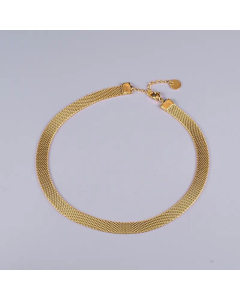 Wholesale Jewelry Colorza Retro Watch Belt Shape Chain Titanium Steel Necklace 