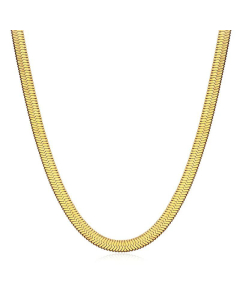 Simple Snake Bone Chain Stainless Steel Necklace Colorza Wholesale 