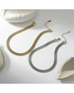 Fashion Personality 14K Gold Stainless Steel Necklace Wholesale 