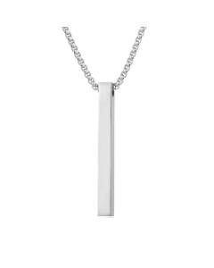 Wholesale Three-Dimensional Pillar Stainless Steel Necklace 