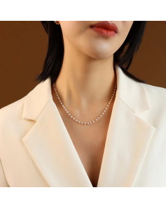 Fashion Triple Layered Necklace Geometric Titanium Steel