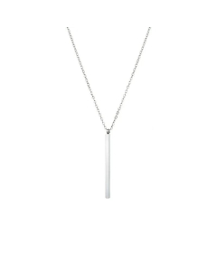 Simple Rectangular Stainless Steel Geometric Necklace