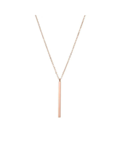 Simple Rectangular Stainless Steel Geometric Necklace