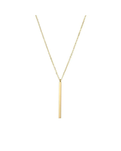 Simple Rectangular Stainless Steel Geometric Necklace