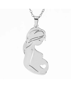Fashion Hug Titanium Steel Hollow Heart Necklace Wholesale