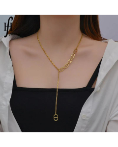 Wholesale Korean Stitching Stainless Steel Necklace 