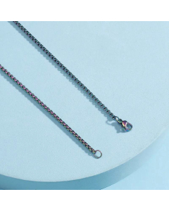 Fashion Colorful Coarse Twist Chain Necklace Titanium Steel
