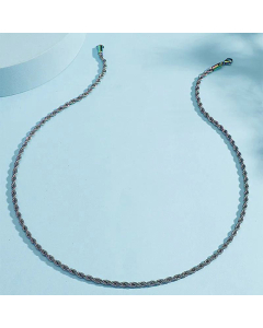 Fashion Colorful Coarse Twist Chain Necklace Titanium Steel