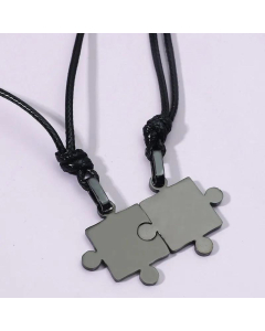 Wholesale Korean Stainless Steel Puzzle Necklace 